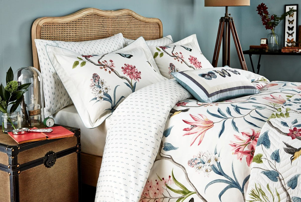 Sanderson Clementine Duck Egg Duvet Set