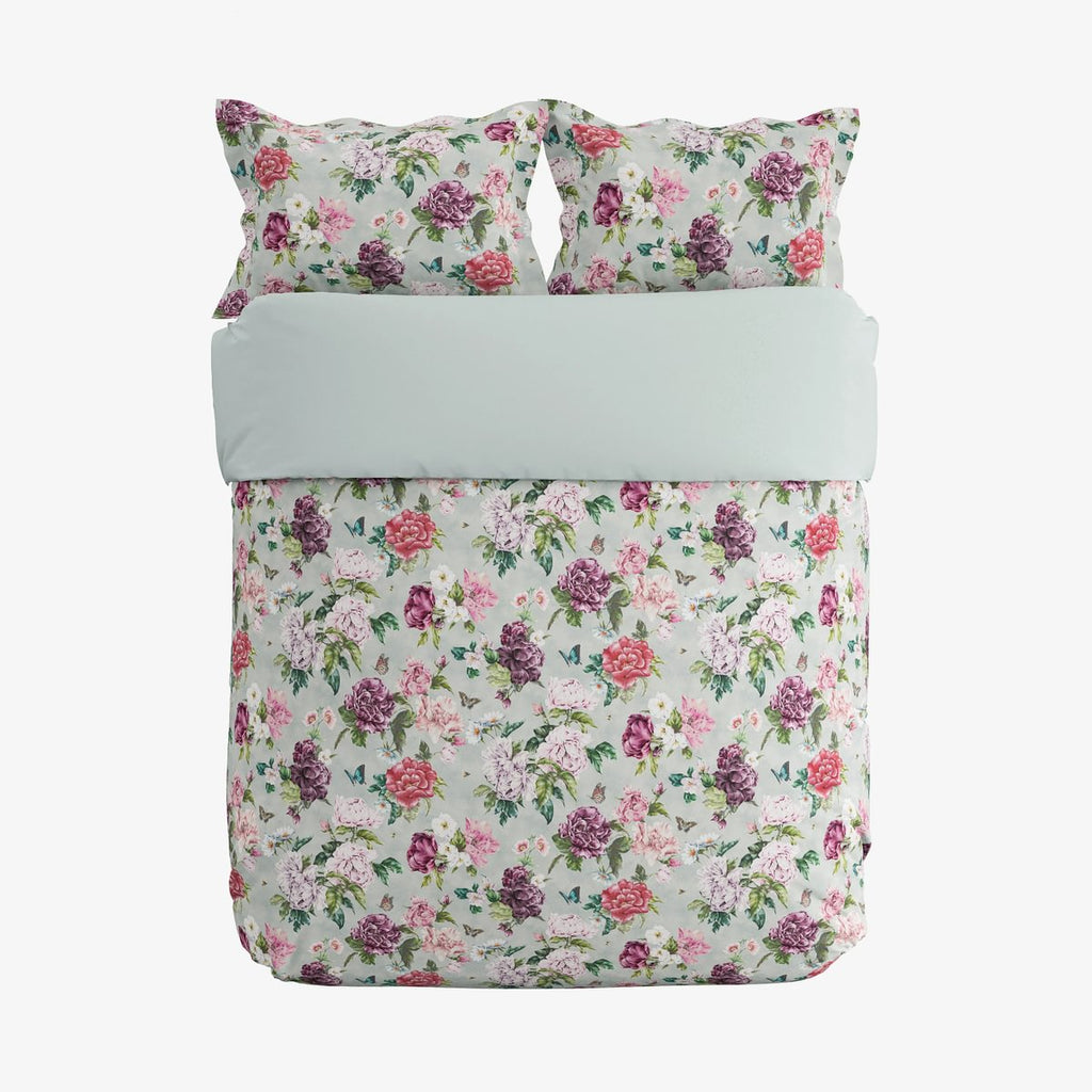 Sanderson x National Trust Summer Peony Vinyard Rose Duvet Set