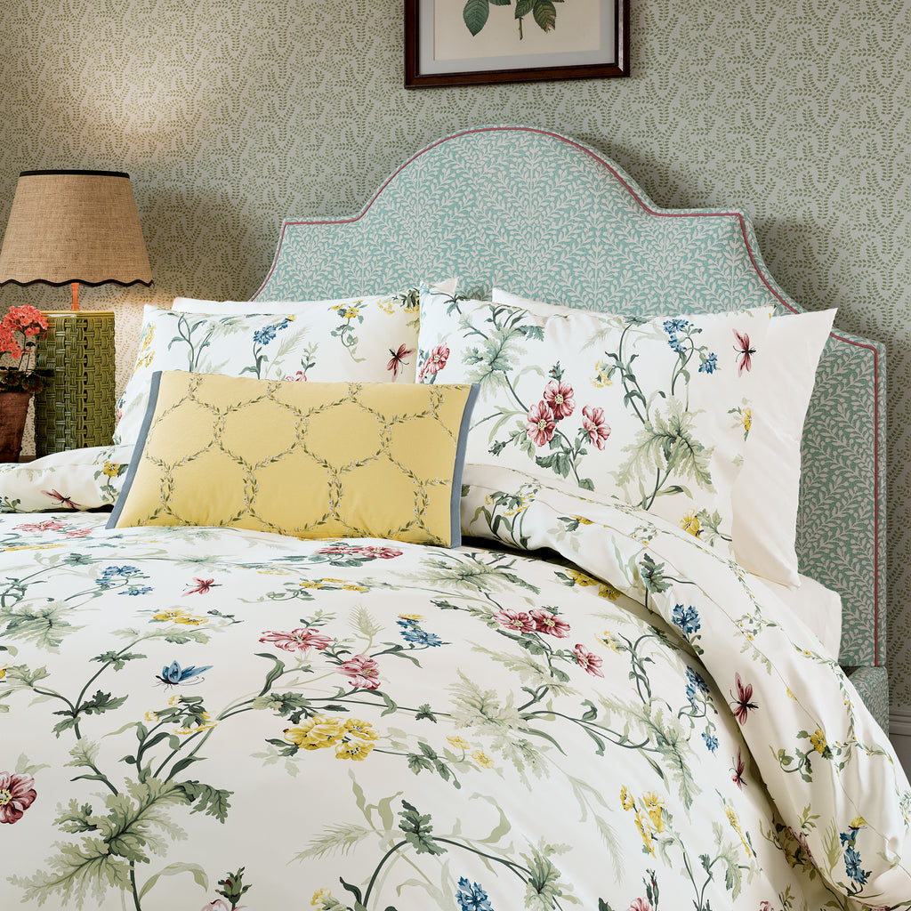 Sanderson Options Primrose Hill Primrose & Meadow Green Duvet Set