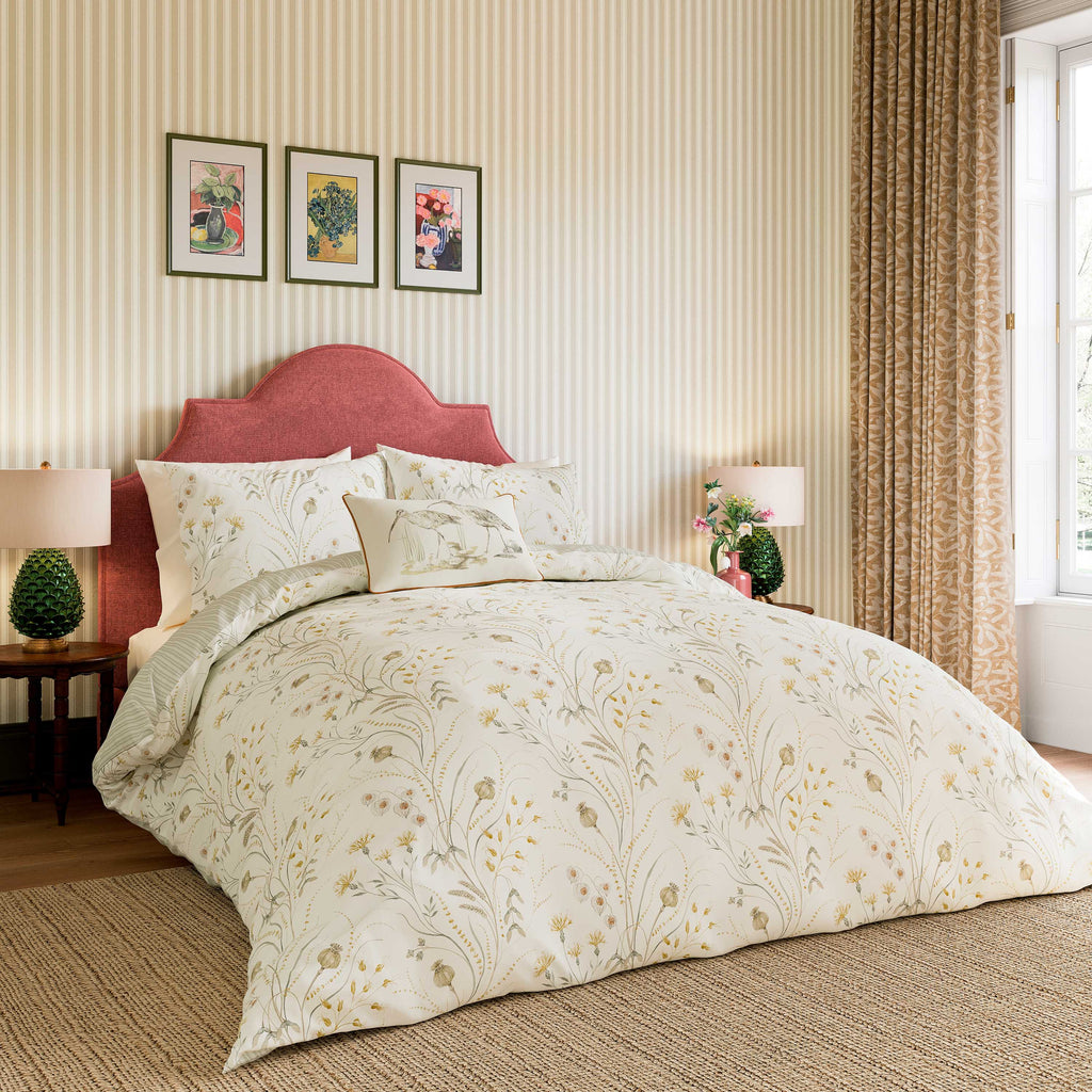 Sanderson Options Summer Harvest Ochre & Mist Duvet Set