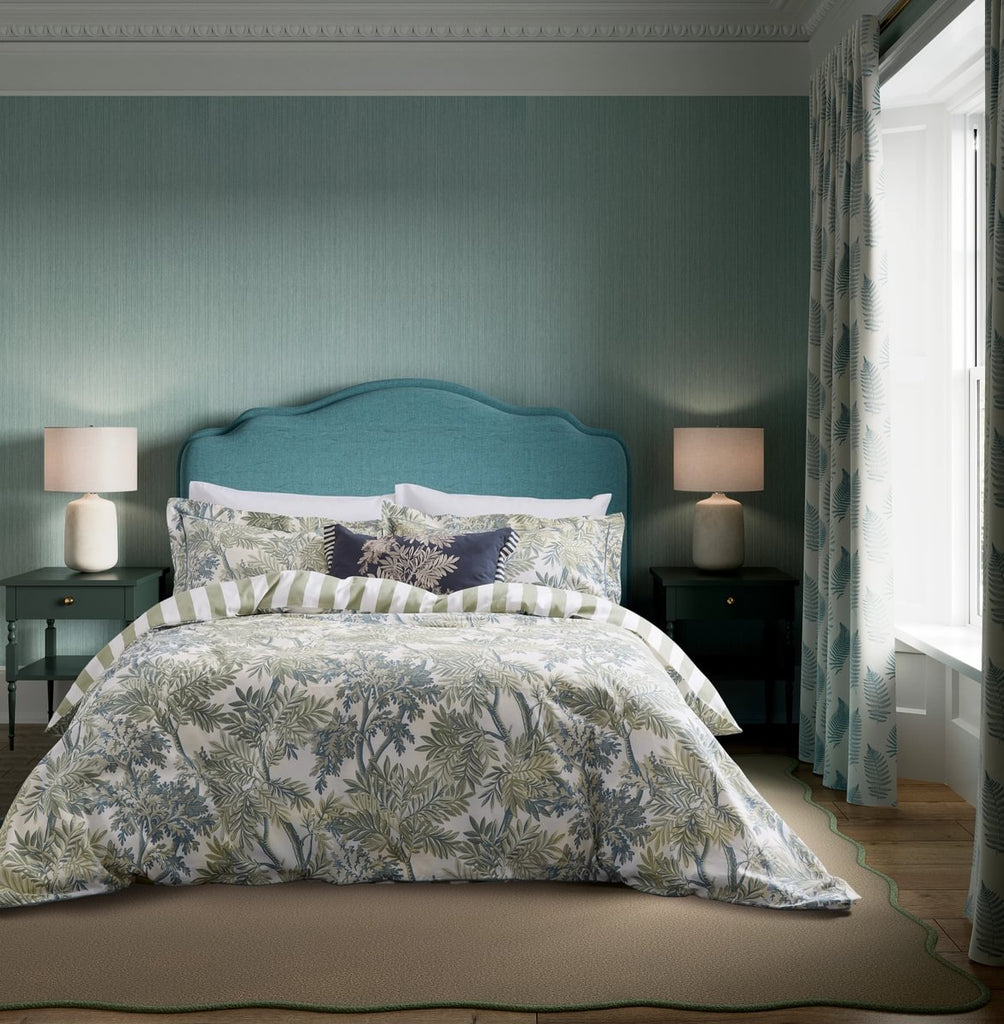 Sanderson Tapestry Tree Blue Duvet Set