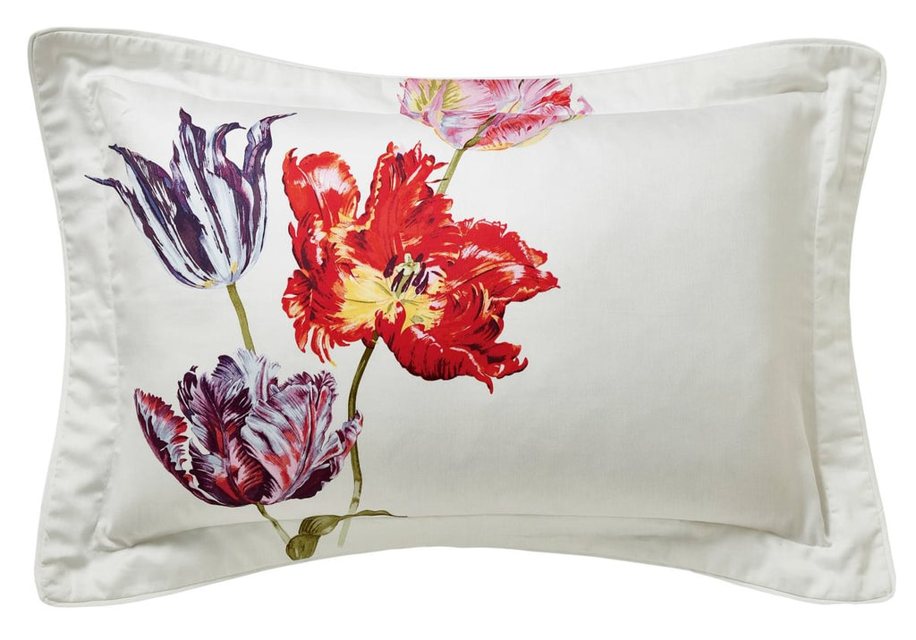Sanderson Tulipomania Rose Red & Amethyst Duvet Set