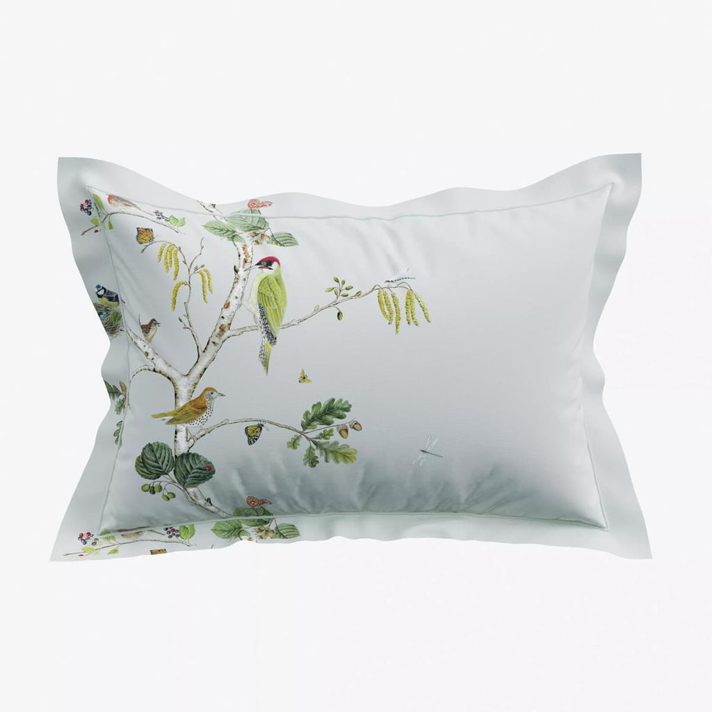 Sanderson Woodland Chorus Blue Grey Duvet Set