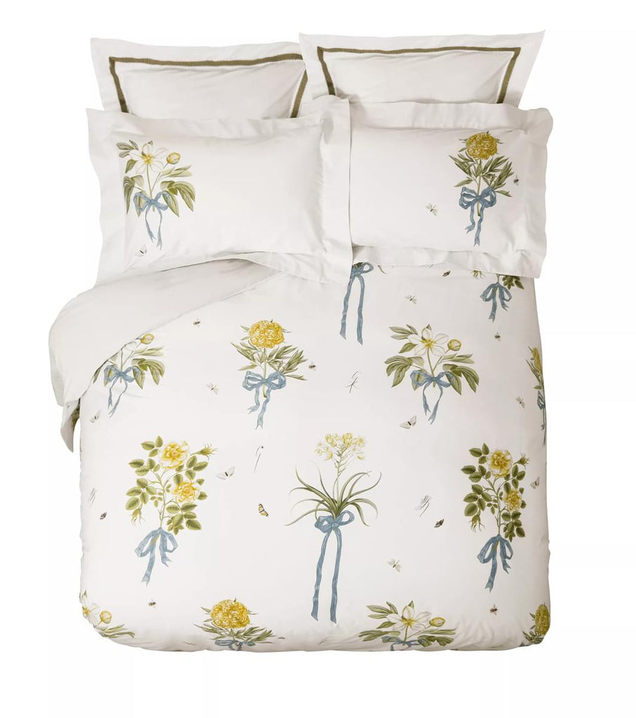 Sanderson x Giles Deacon Cupid`s Beau Quince/Chalk Duvet Set