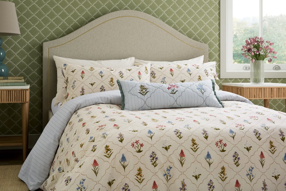 Sanderson x National Trust Spring Meadow May Duvet Set