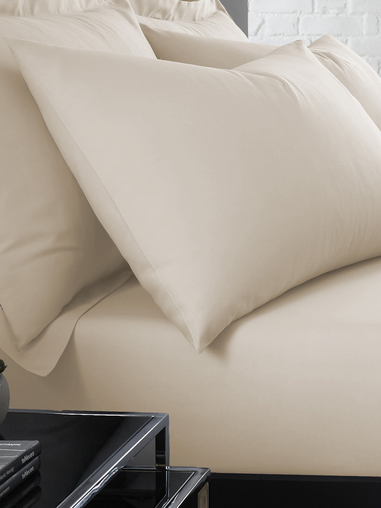 Serene 100% Polyester Plain Dyed Natural Sheets