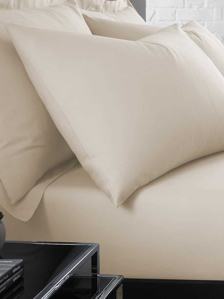 Serene 100% Polyester Plain Dyed Natural Sheets