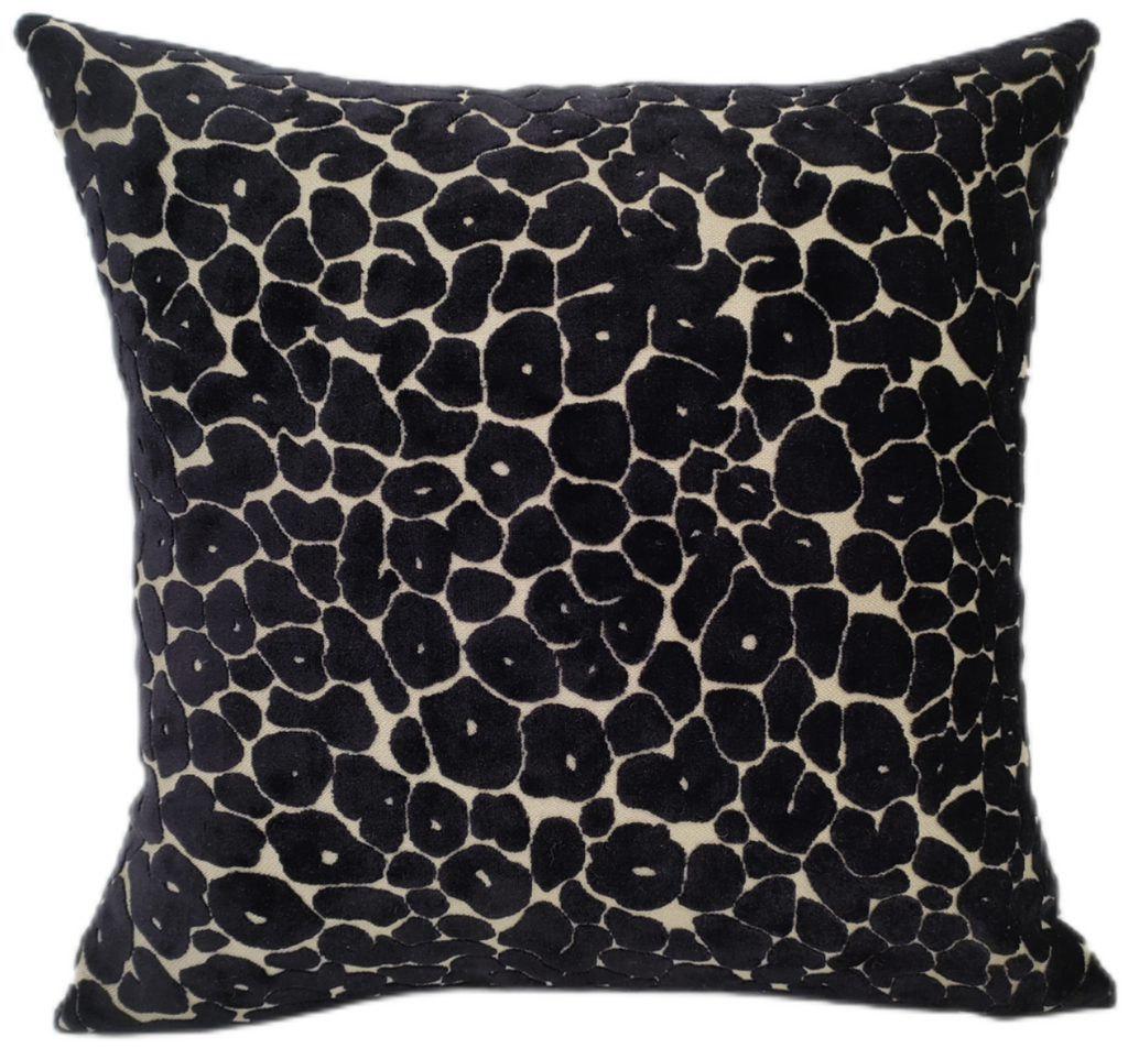 Paul Moneypenny Spoton Leopard Cut Velvet 56cm x 56cm Feather Filled Cushion