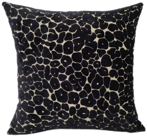 Paul Moneypenny Spoton Leopard Cut Velvet 56cm x 56cm Feather Filled Cushion