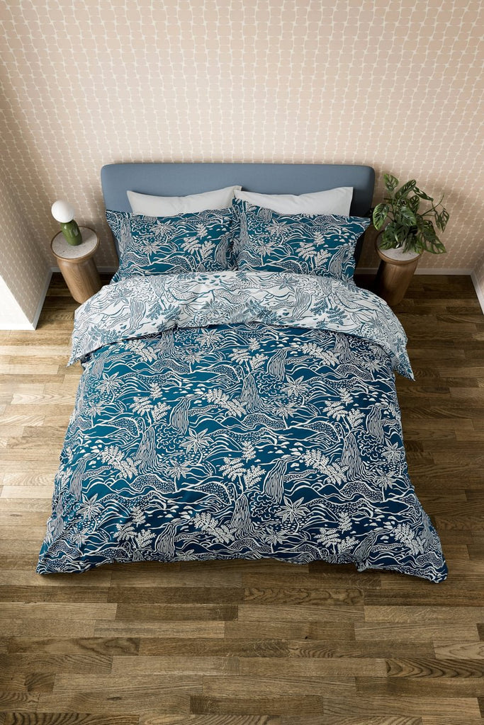 Scion Living Falling Foss Denim Duvet Set