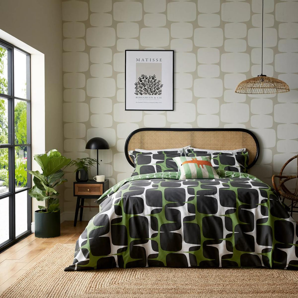 Scion Living Going Lohko Juniper & Liquorice Duvet Set
