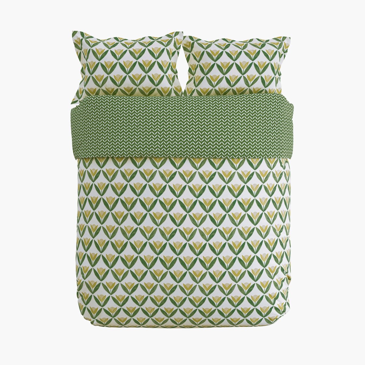Scion Living Tulip Trellis Lemon Duvet Set