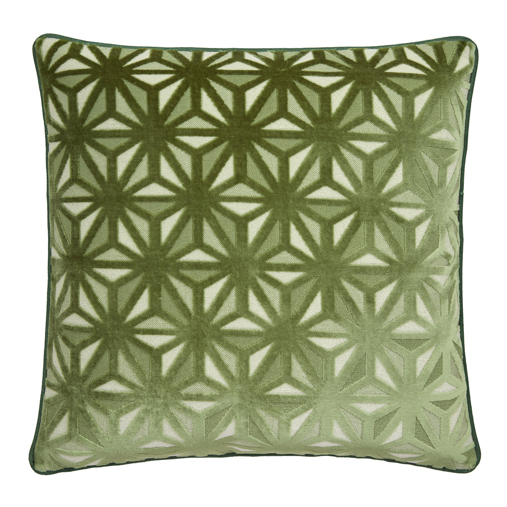 Appletree Star Geo Green 43cm x 43cm Polyester Filled Cushion