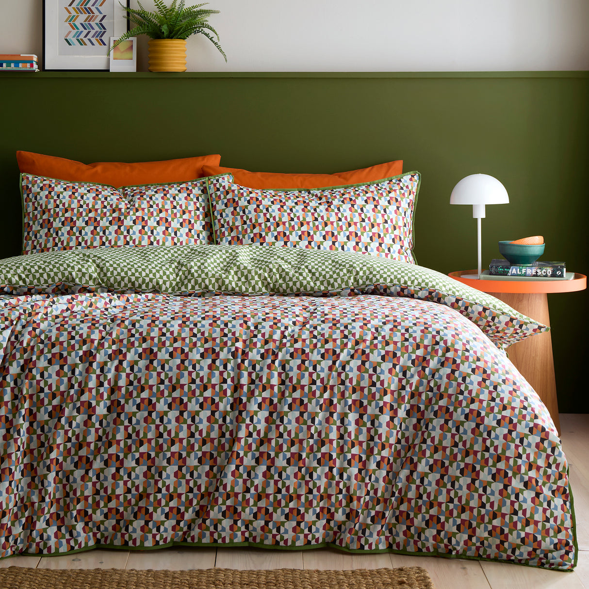 Appletree Star Geo Natural Duvet Set