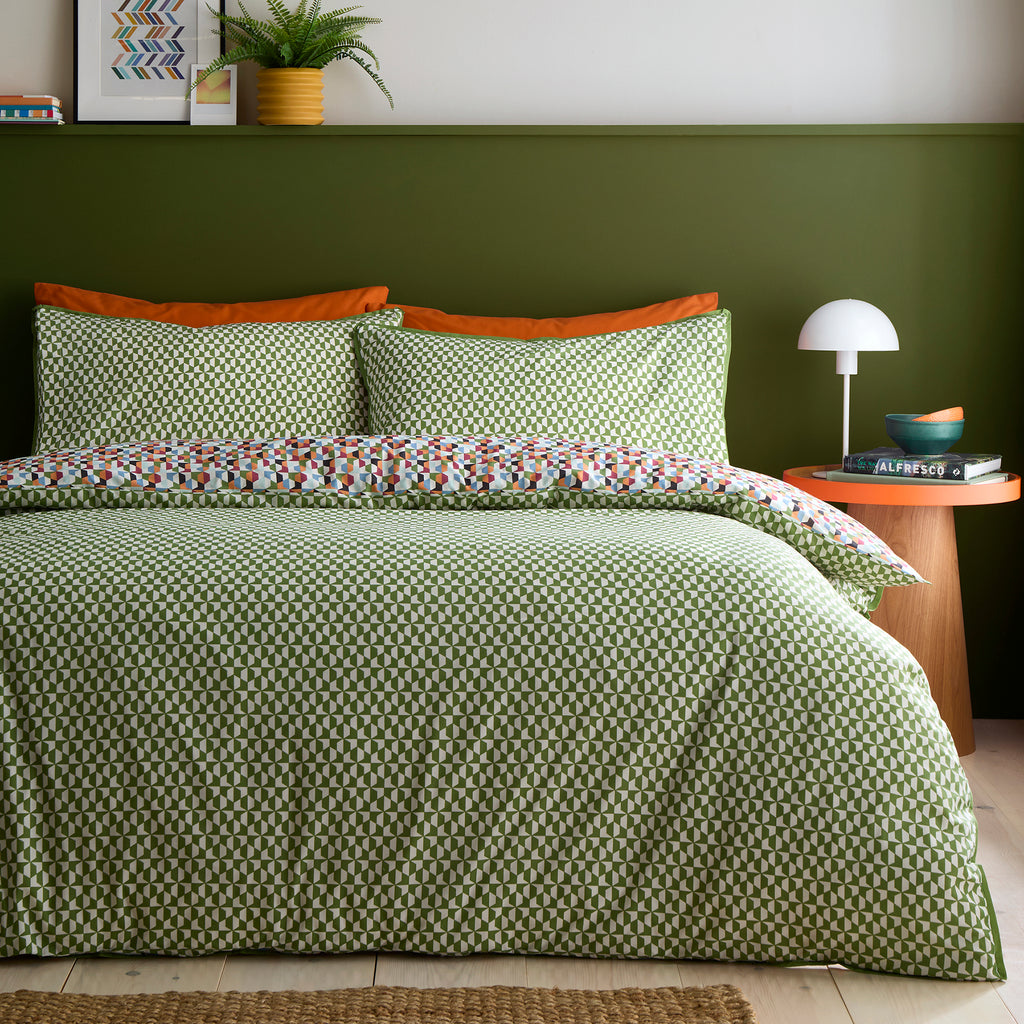 Appletree Star Geo Natural Duvet Set