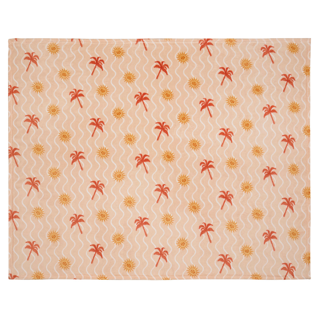 Fusion Bedding Soleil Coral/Camel 120cm x 150cm Throw