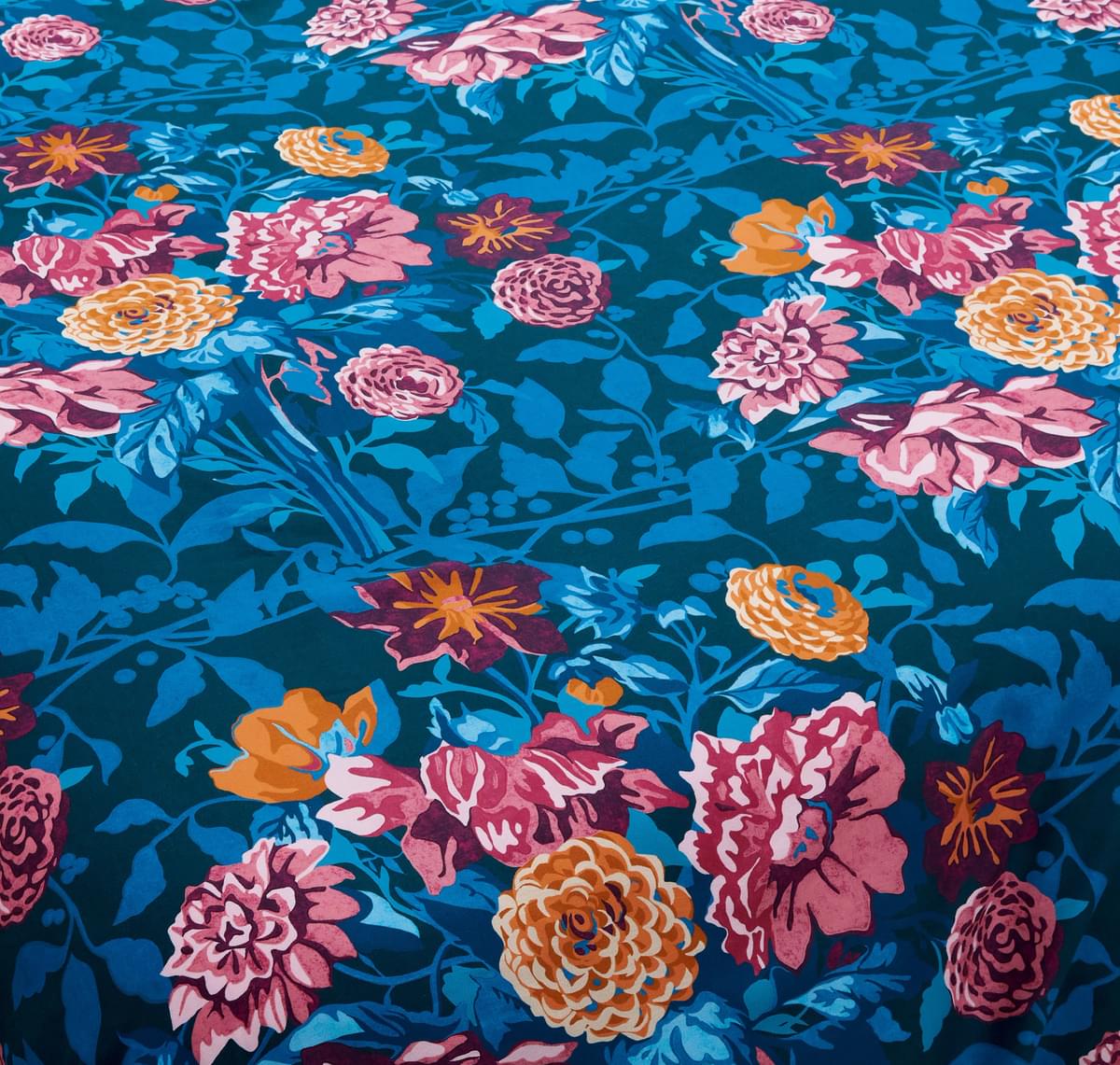Harlequin x Sophie Robinson Dahlia Bunch Lapis Duvet Set