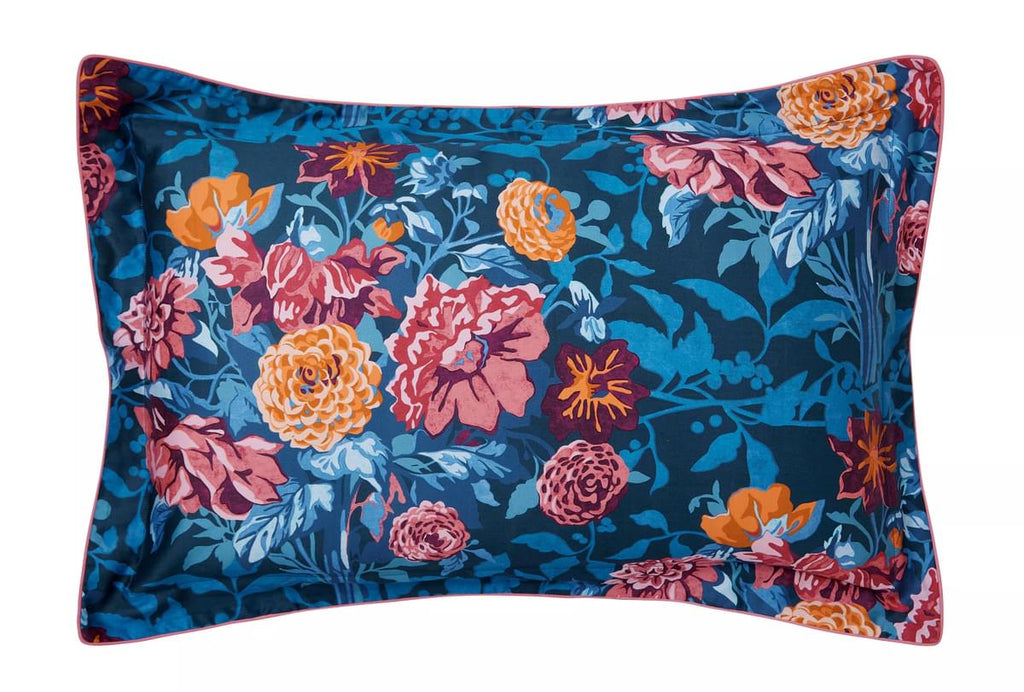 Harlequin x Sophie Robinson Dahlia Bunch Lapis Duvet Set