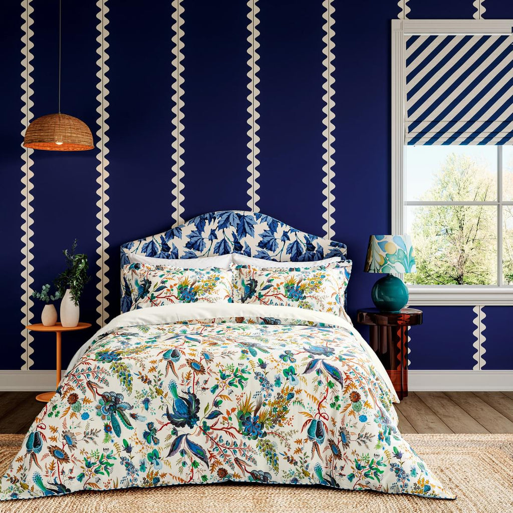 Harlequin x Sophie Robinson Wonderland Floral Lapis Duvet Set
