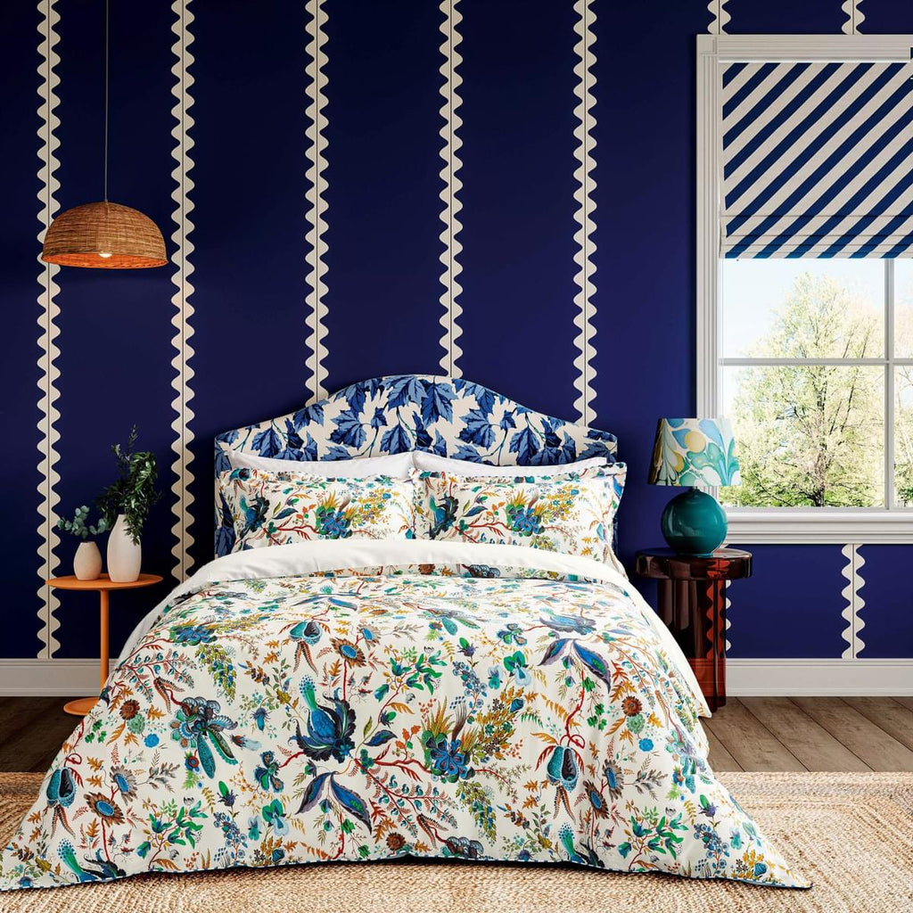 Harlequin x Sophie Robinson Wonderland Floral Lapis Duvet Set