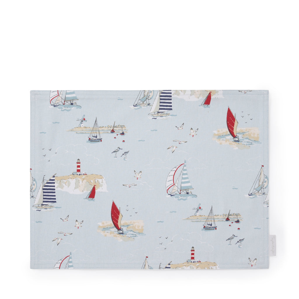 ALL133820WS Sophie Allport Coastal Boats Washable Placemats Set of 2