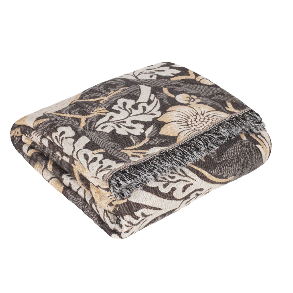 Morris & Co Strawberry Thief Jacquard Pencil Pleat Curtains