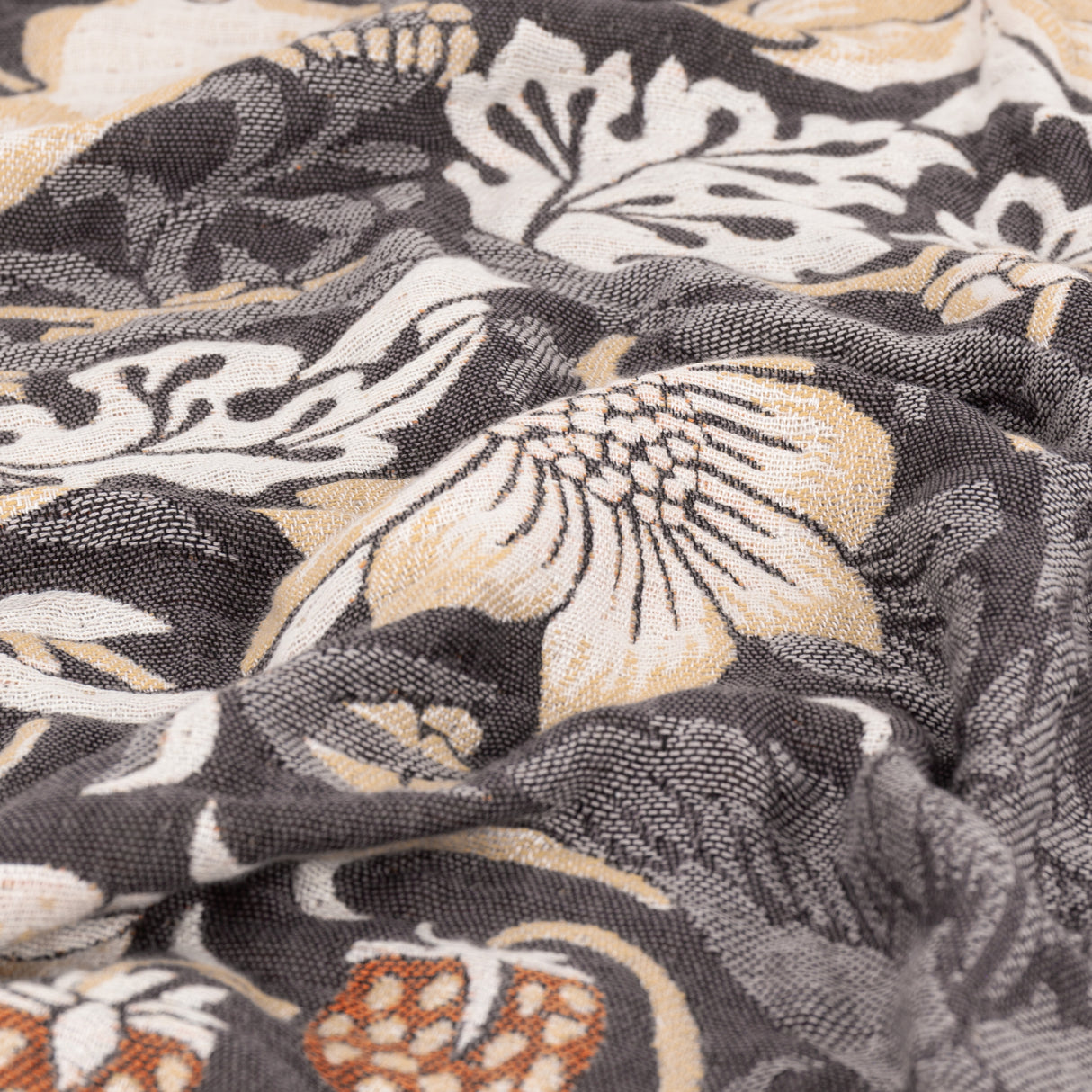 Morris & Co Strawberry Thief Jacquard Pencil Pleat Curtains