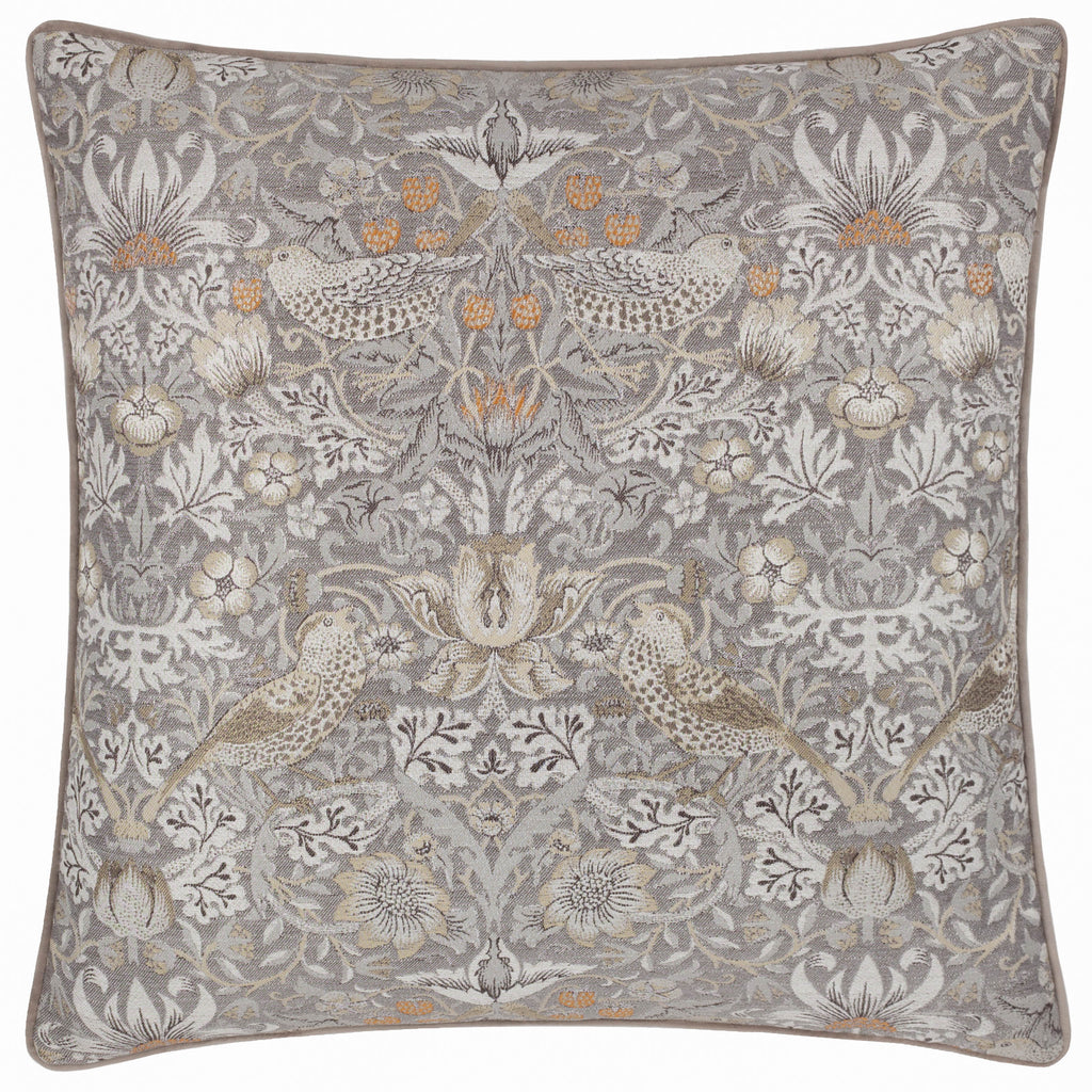 Morris & Co Strawberry Thief Jacquard Pencil Pleat Curtains