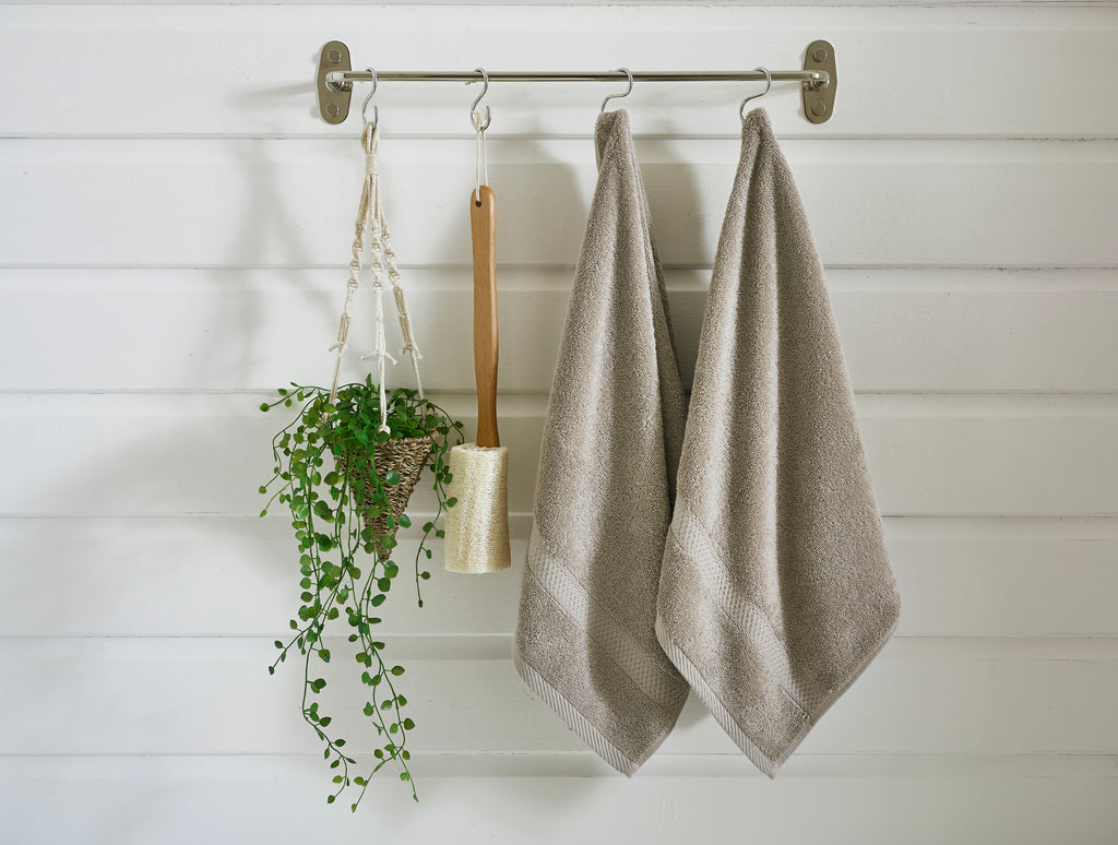 Studio 1846 Monte Carlo 100% Cotton 500gsm Stone Towels