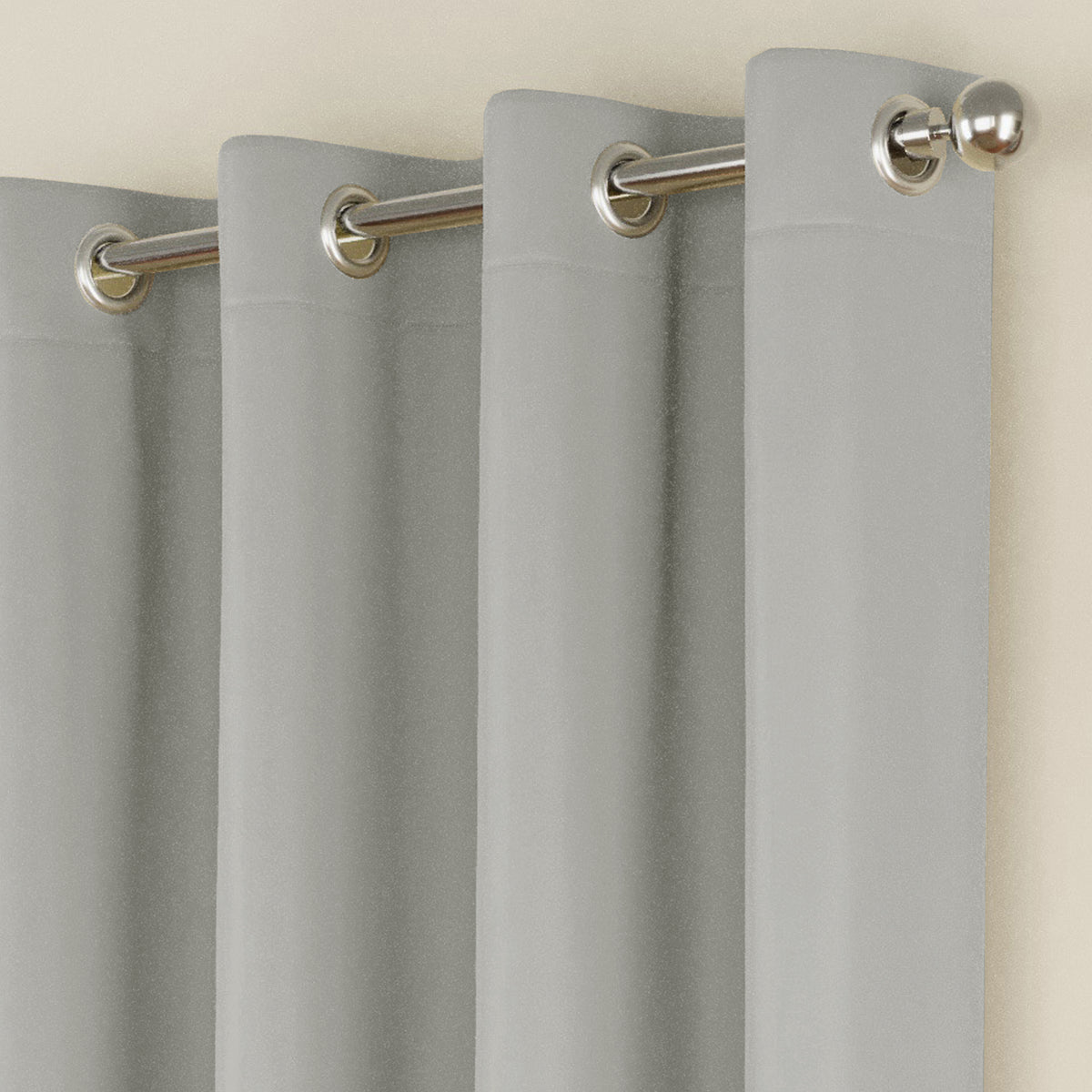 Tyrone Supersoft Plain Blockout Eyelet Curtains