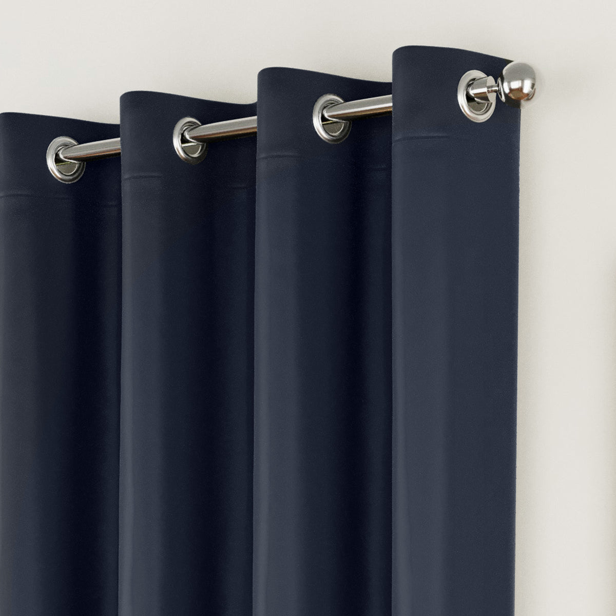 Tyrone Supersoft Plain Blockout Eyelet Curtains