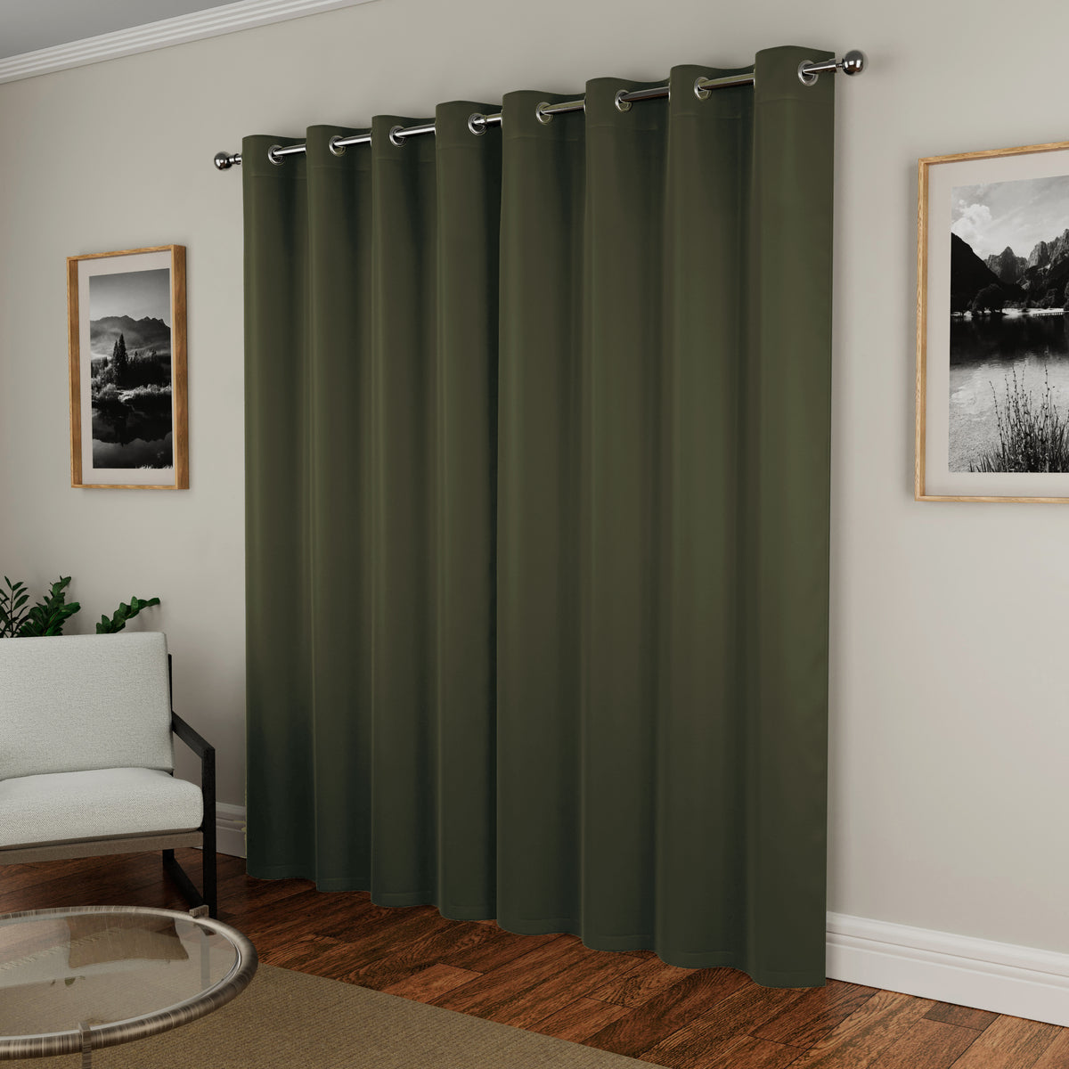 Tyrone Supersoft Plain Blockout Eyelet Curtains