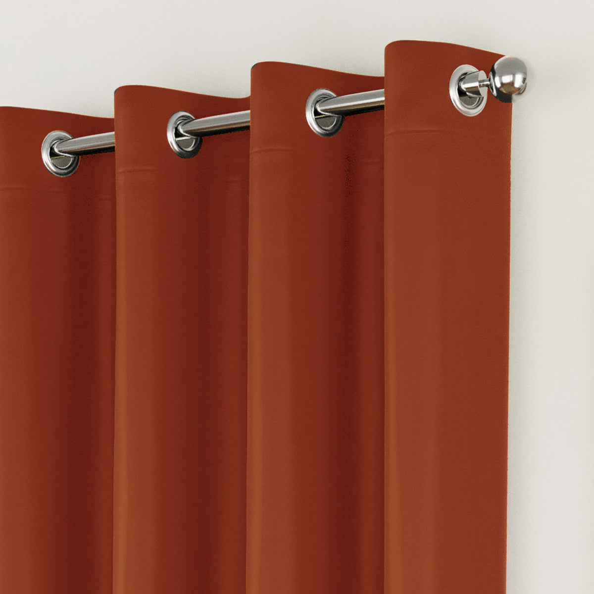 Tyrone Supersoft Plain Blockout Eyelet Curtains