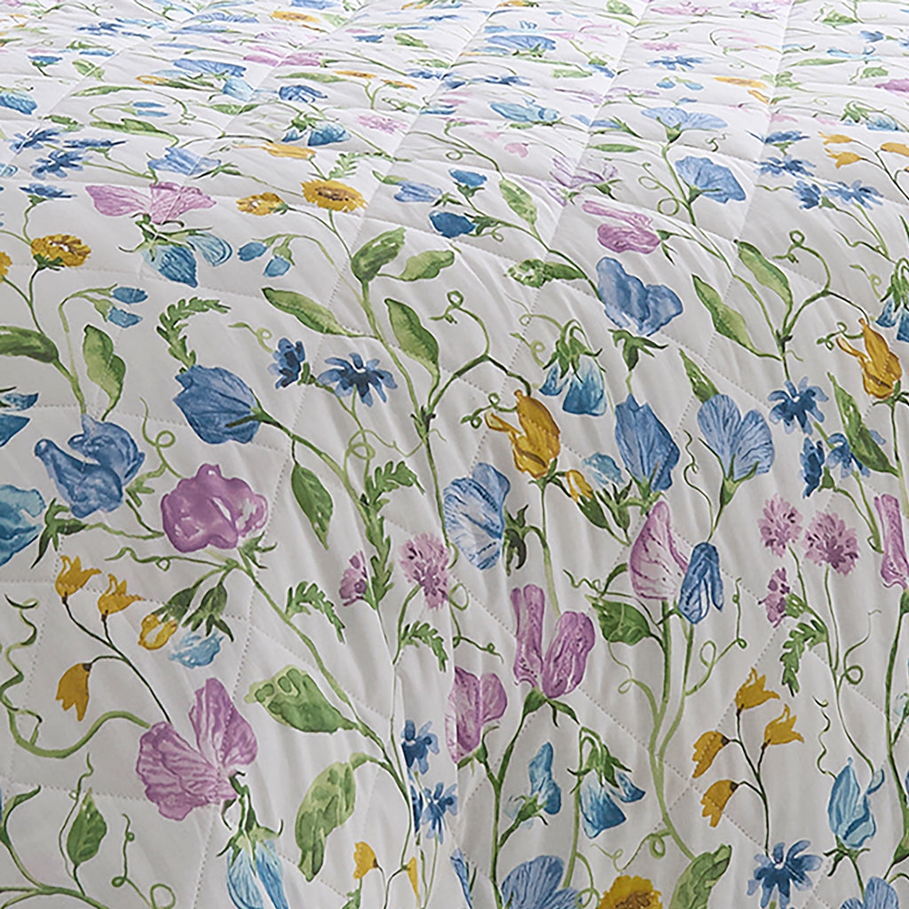 Dreams n Drapes Sweetpea Floral Lilac Duvet Set