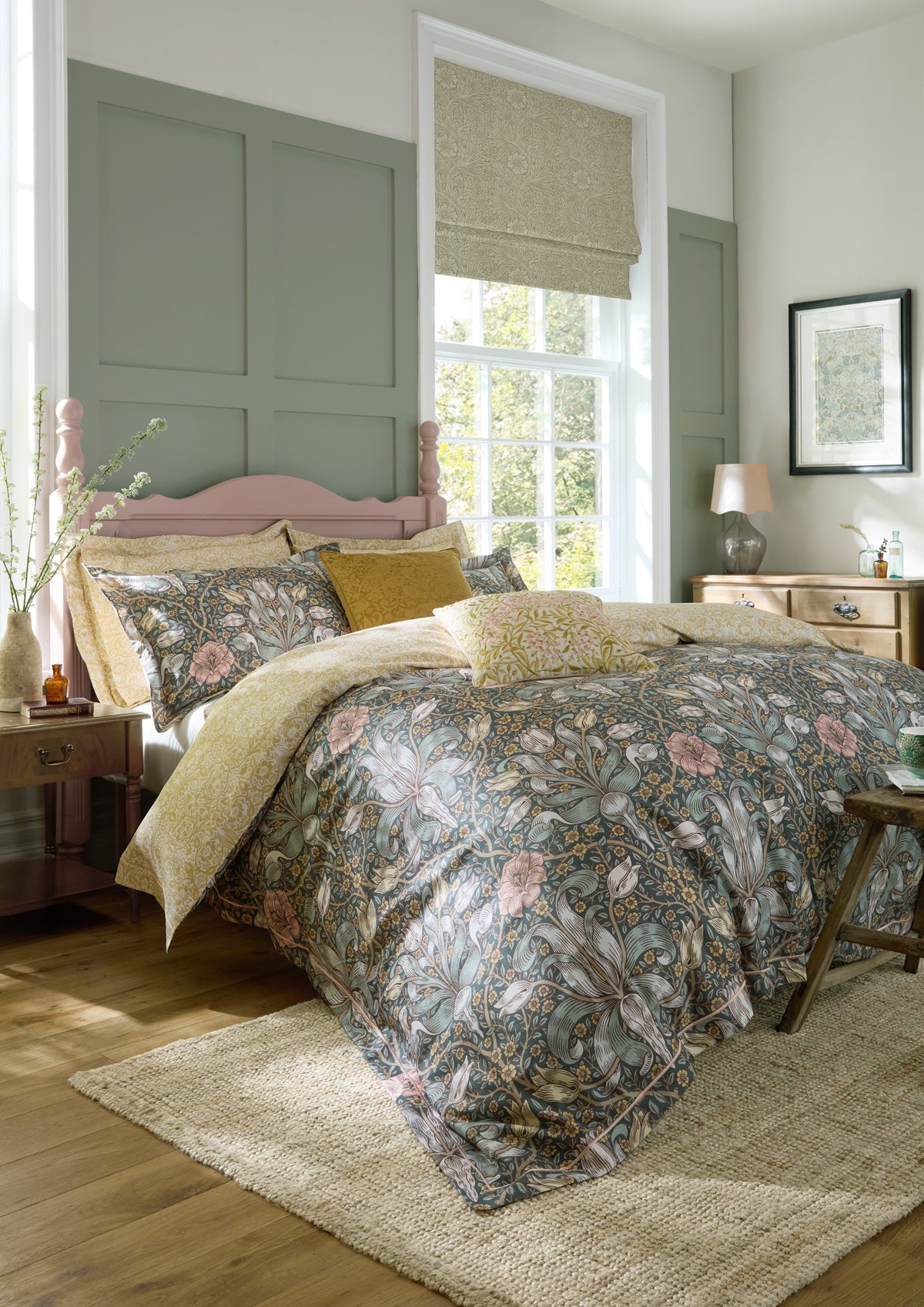 William Morris at Home Spring Thicket Mineral Duvet Set