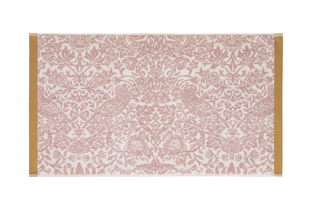 William Morris at Home Strawberry Thief Plaster Pink 100% Cotton 580gsm Towels