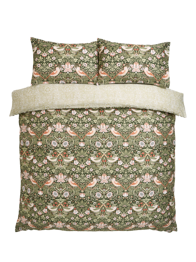 William Morris at Home Strawberry Thief Nettle Duvet Set