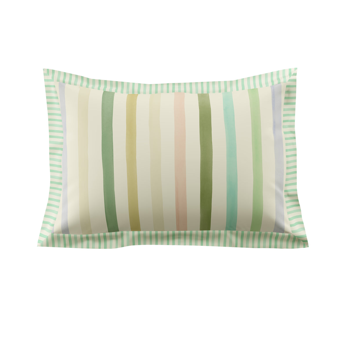 Bluebellgray Sunday Stripe Botanical Greens Duvet Set