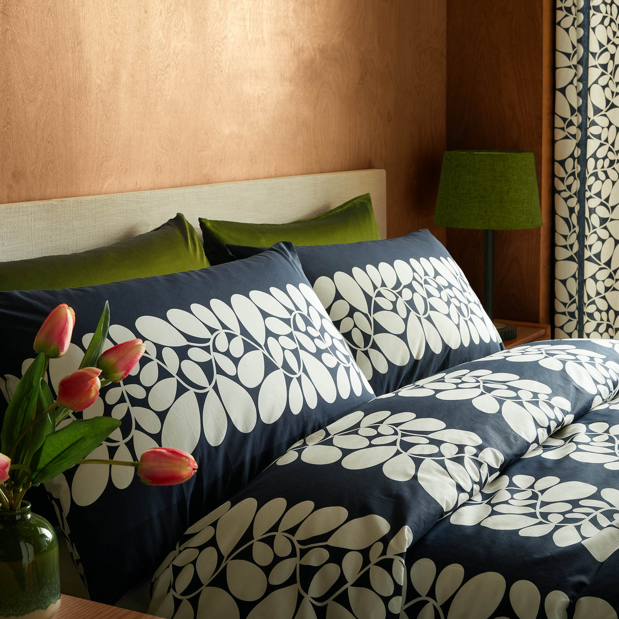 Orla Kiely Sycamore Stripe Space Blue Duvet Set