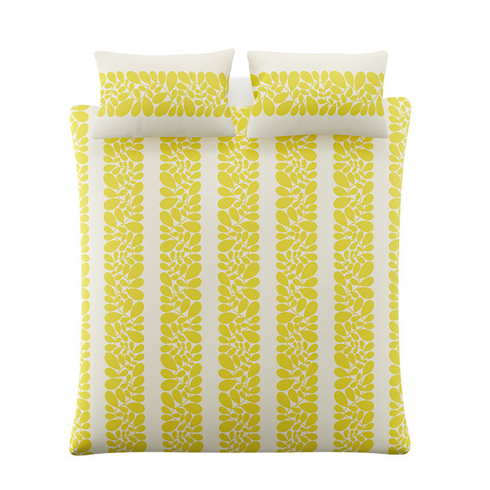 Orla Kiely Sycamore Stripe Yellow Duvet Set