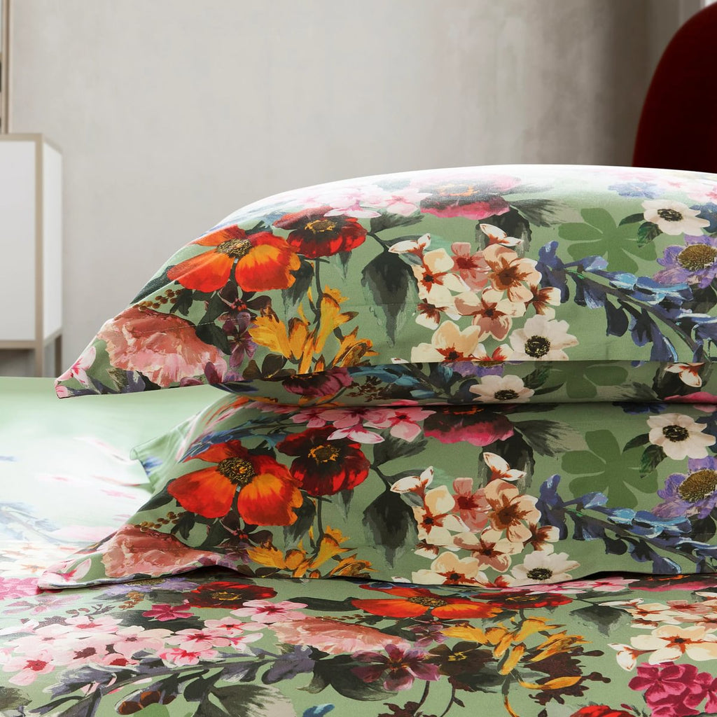 Ted Baker Antiquity Border Green Duvet Set