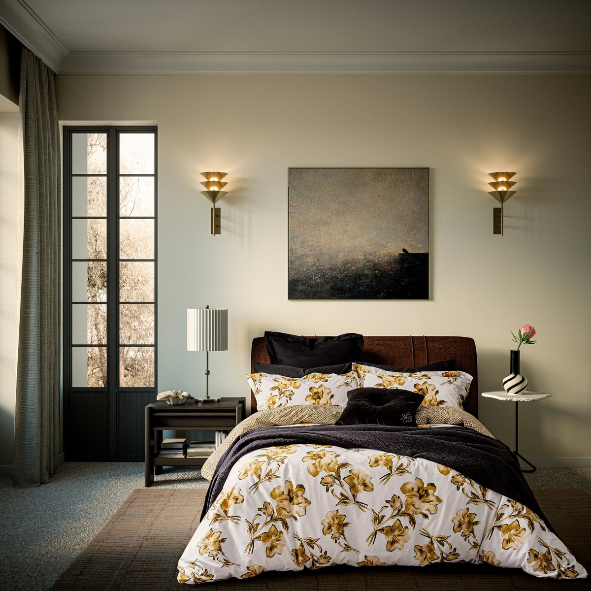 Ted Baker Midnight Garden Ochre Duvet Set