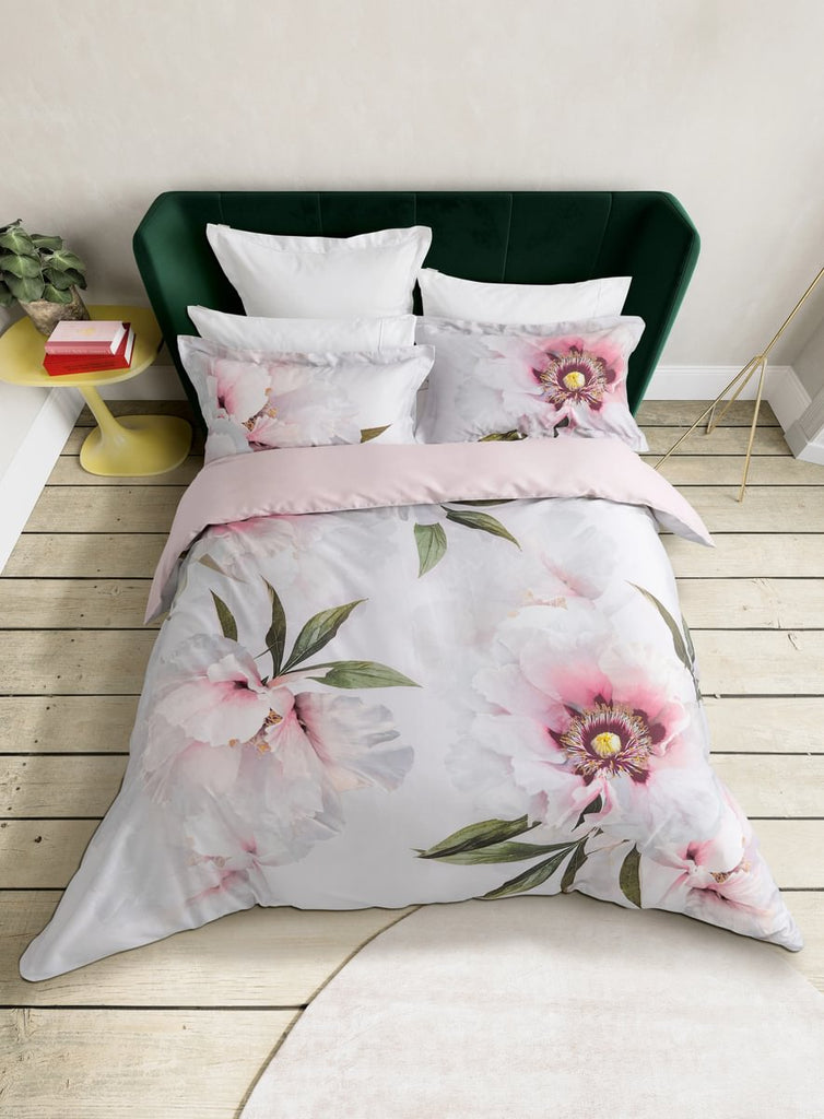 Ted Baker Peony Floral Grey Duvet Set