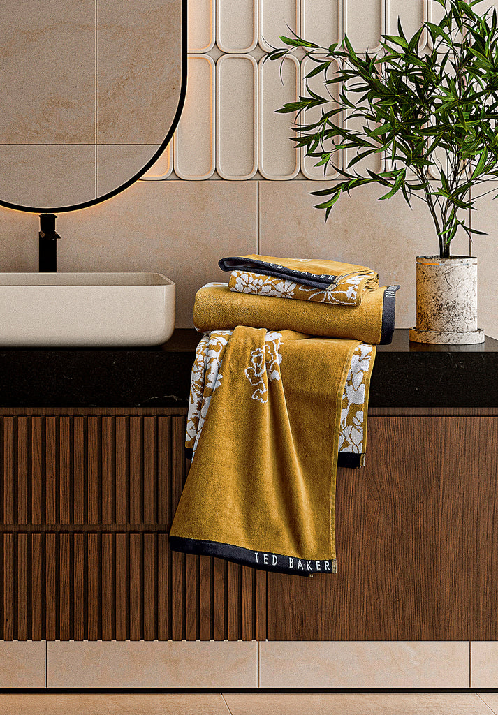 Ted Baker Wisteria Gold 100% Cotton 550gsm Towels