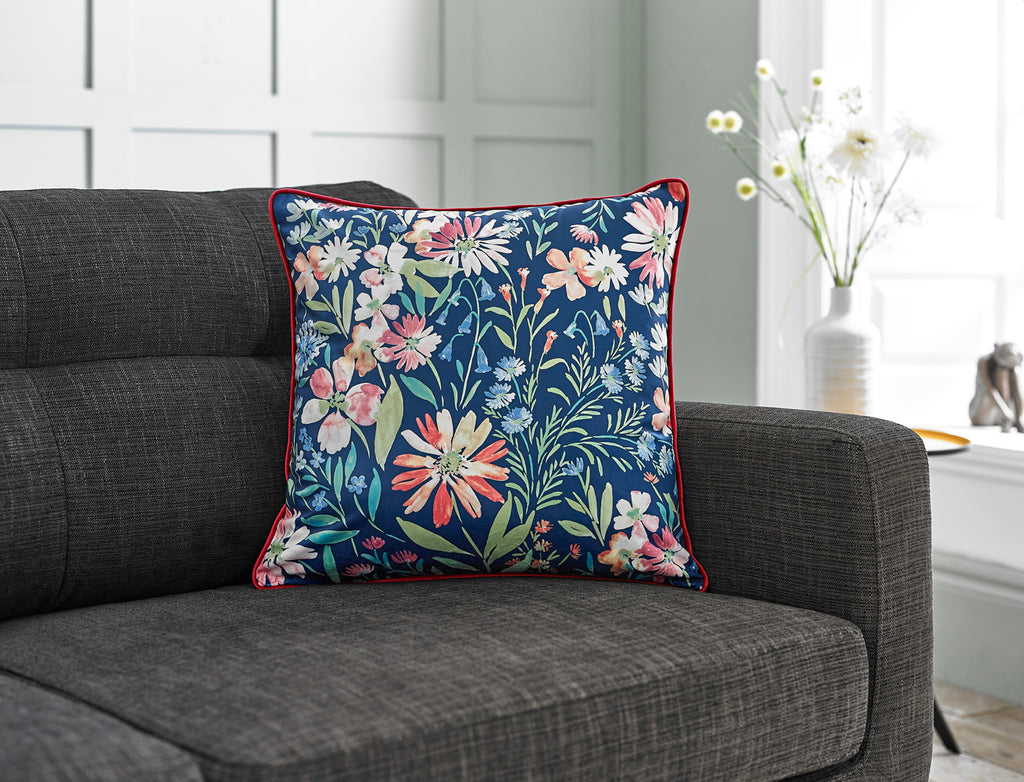 The Lyndon Company Spring Flowers 50cm x 50cm Polyester Filled Cushion