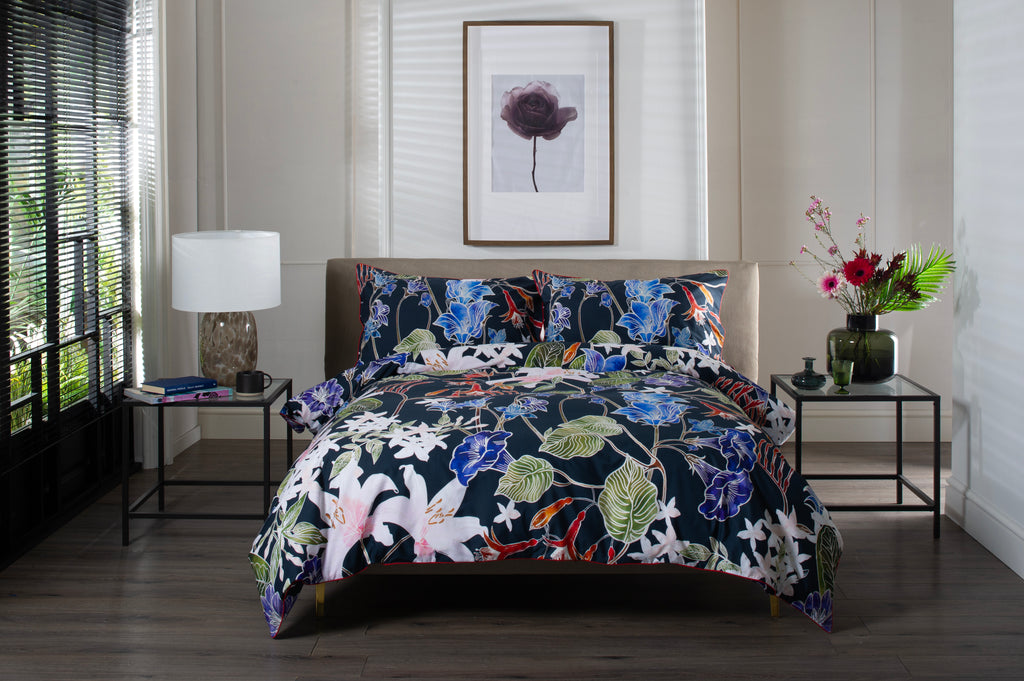 The Lyndon Company Floral Nightshade Multi Duvet Set