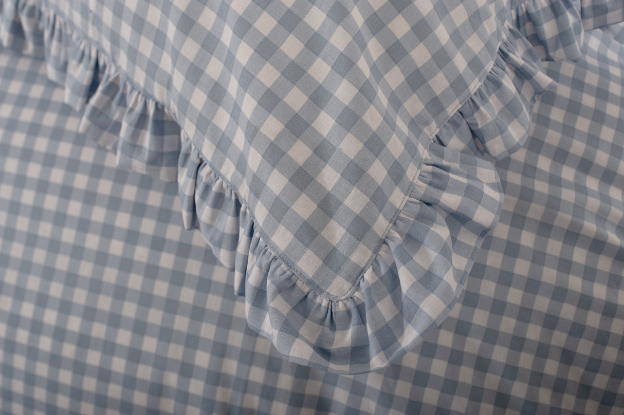 The Lyndon Company Gingham Frilled Duvet Set