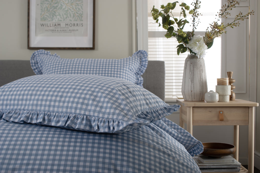 The Lyndon Company Gingham Frilled Duvet Set