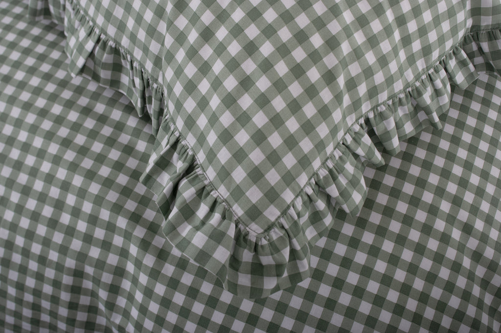 The Lyndon Company Gingham Frilled Duvet Set