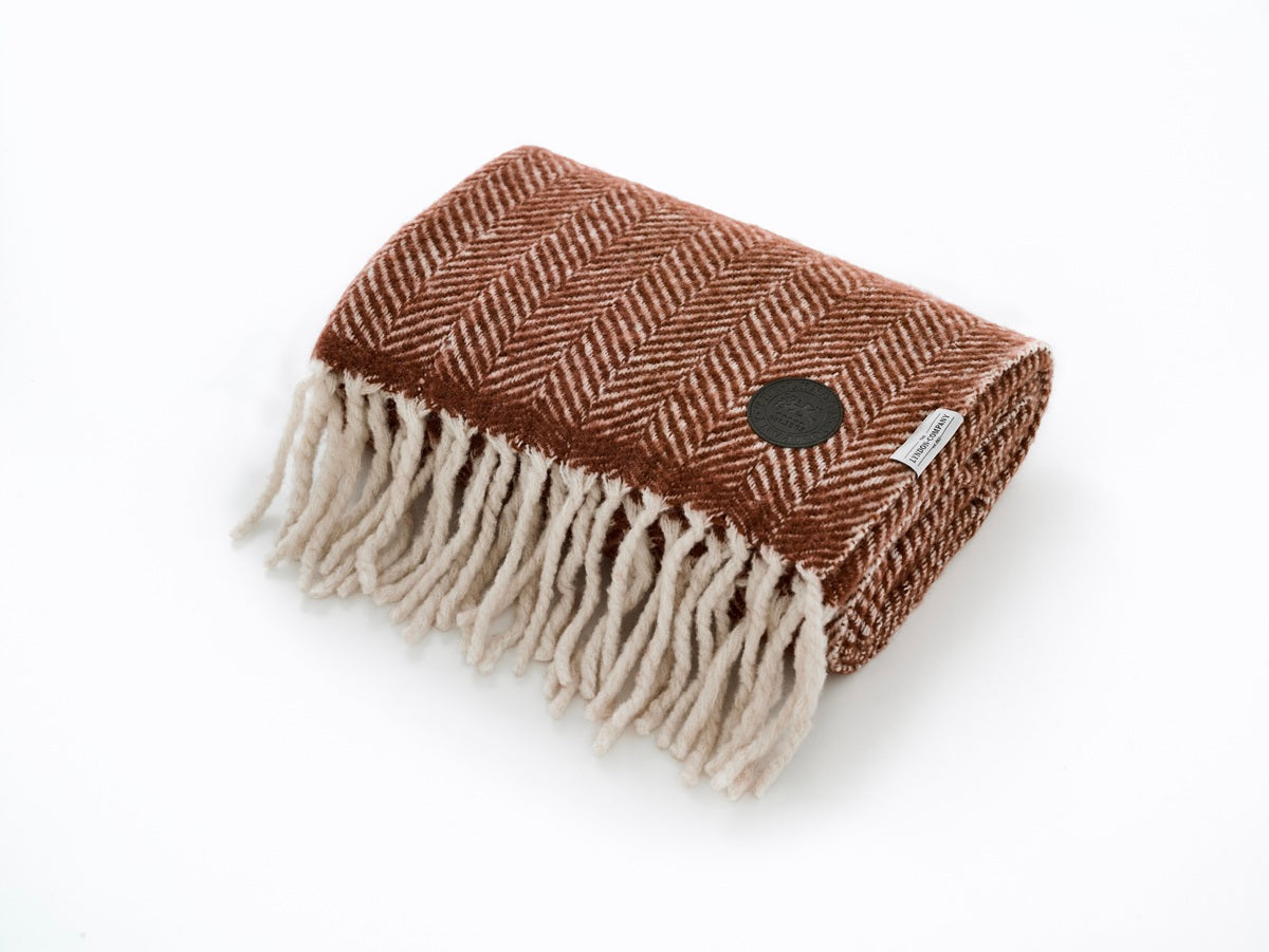 The Lyndon Company Moorland Premium 100% Wool 130cm x 170cm Throw